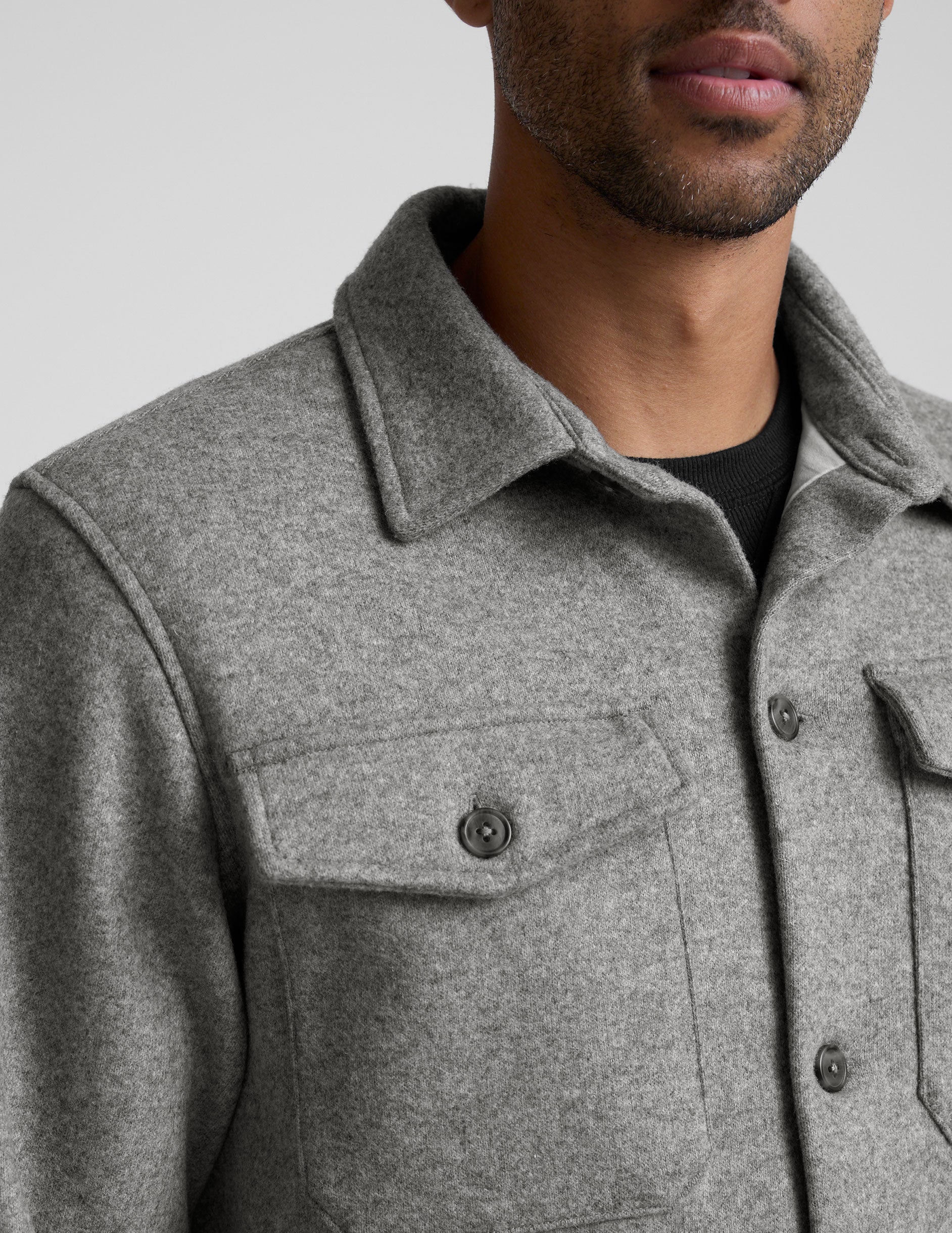 Day to Night Men's Wool Shirt Jacket - Image 2
